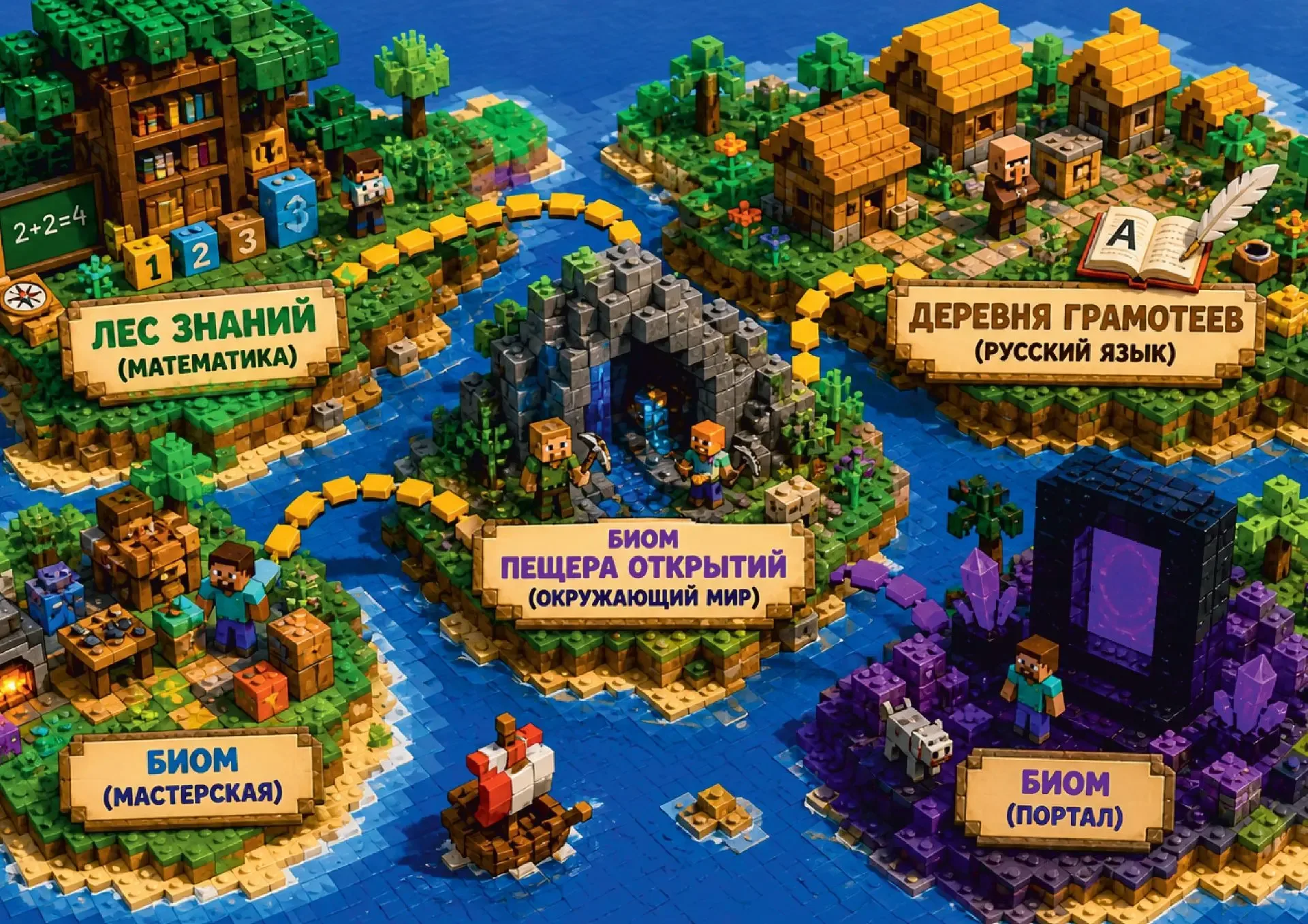 КРАФТ-КВИЗ: Легендарное завершение учебного года в стиле Майнкрафт!  Учебный год на финише. Дети меч