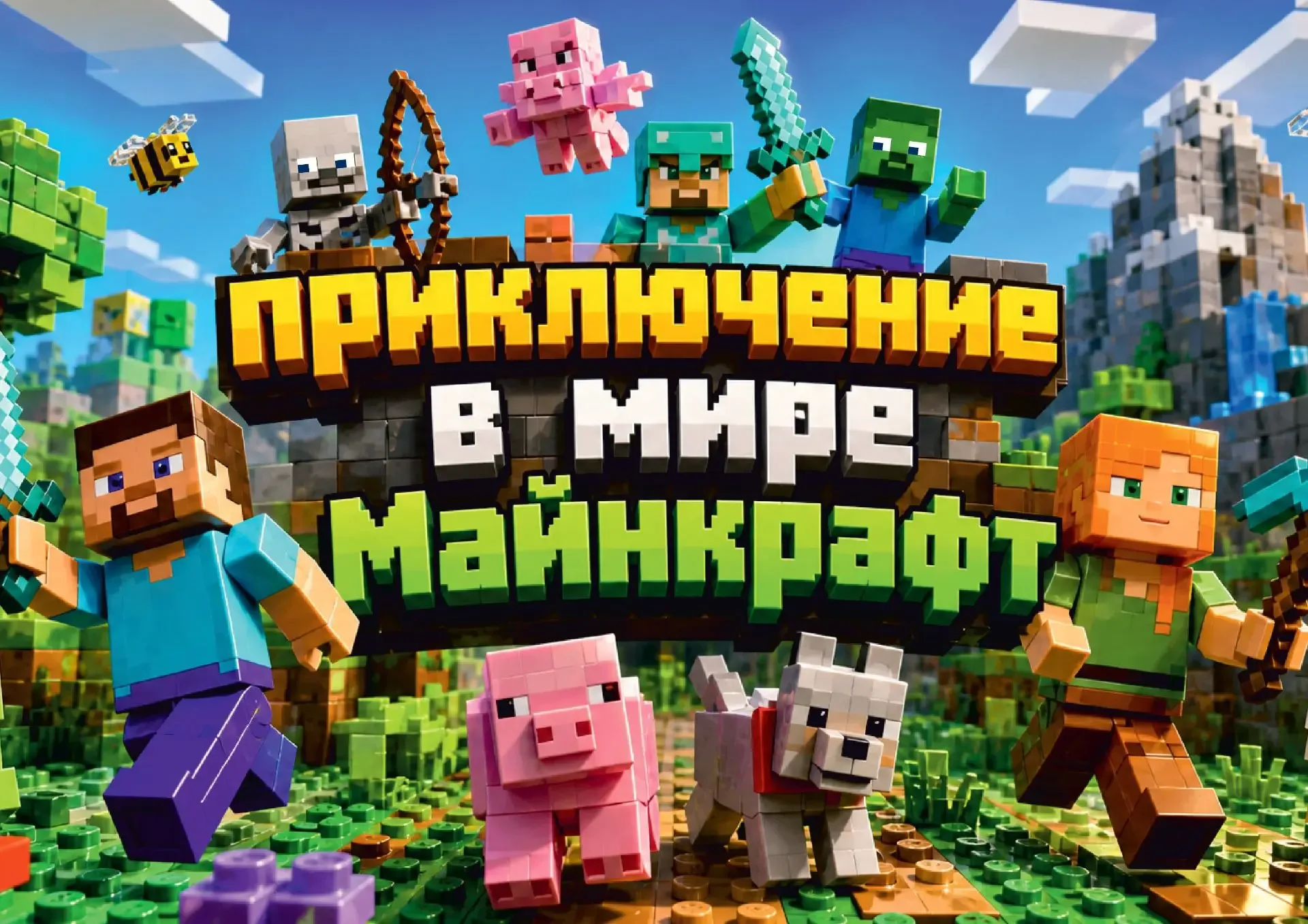 КРАФТ-КВИЗ: Легендарное завершение учебного года в стиле Майнкрафт!  Учебный год на финише. Дети меч