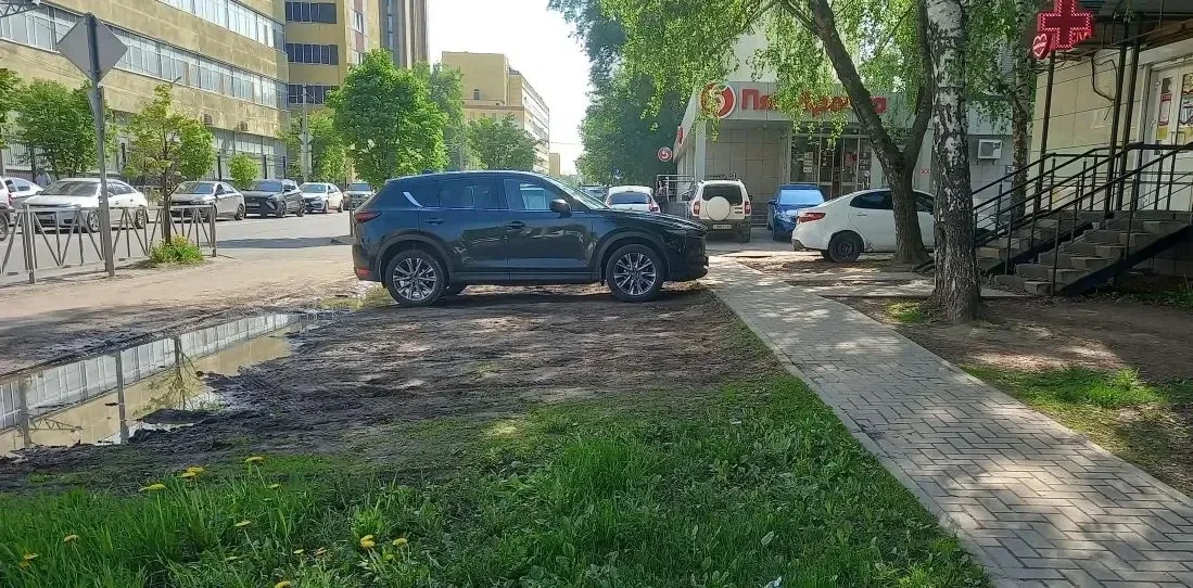 РЯЗАНЦЫ УСТАЛИ ОТ МАШИН НА ГАЗОНАХ: ЗЕЛЁНАЯ ЗОНА – НЕ ПАРКОВКА!!!    Наш подписчик Дмитрий возмущён 