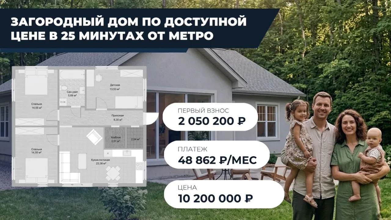 Зачем вам 10-й этаж и шумные соседи, если за 48к в месяц можно наслаждаться природой в своем доме? 🌲