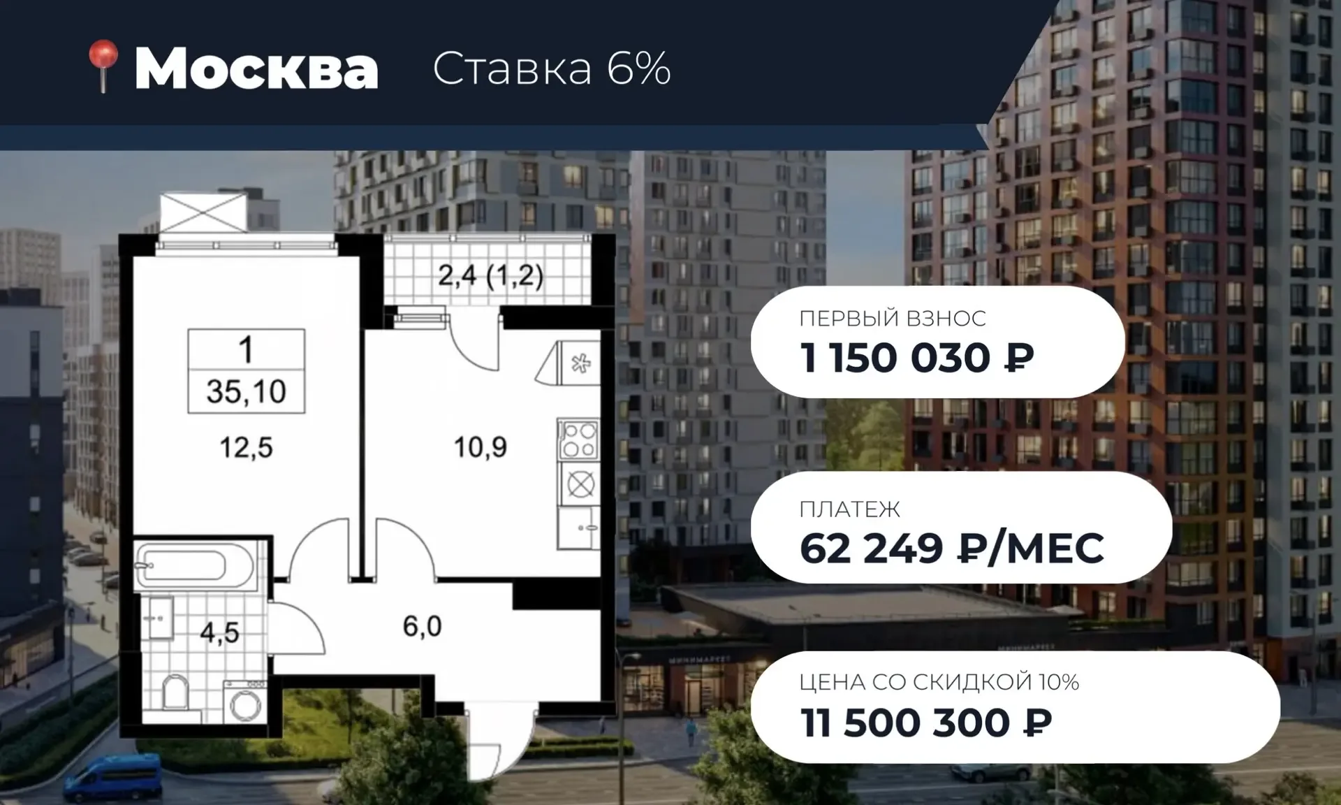 Нашла два очень интересных варианта на рынке недвижимости в Москве и Санкт-Петербурге.  Оба объекта 