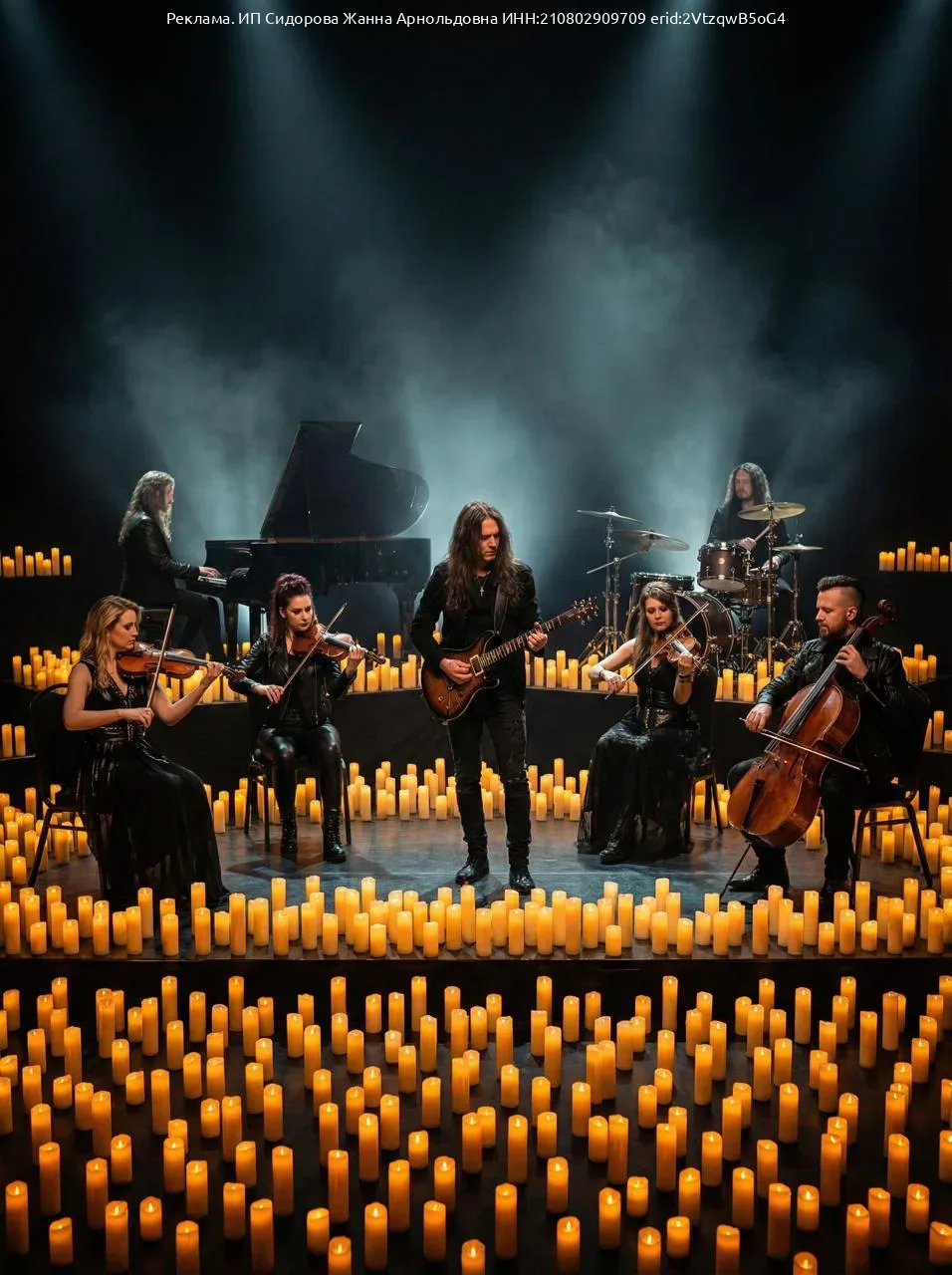 Симфоническое шоу ЭЙФОРИЯ снова в ВОРОНЕЖЕ❗️🎸 Мировые рок-хиты в сиянии тысячи свечей 🕯  🗓 26 мая (в
