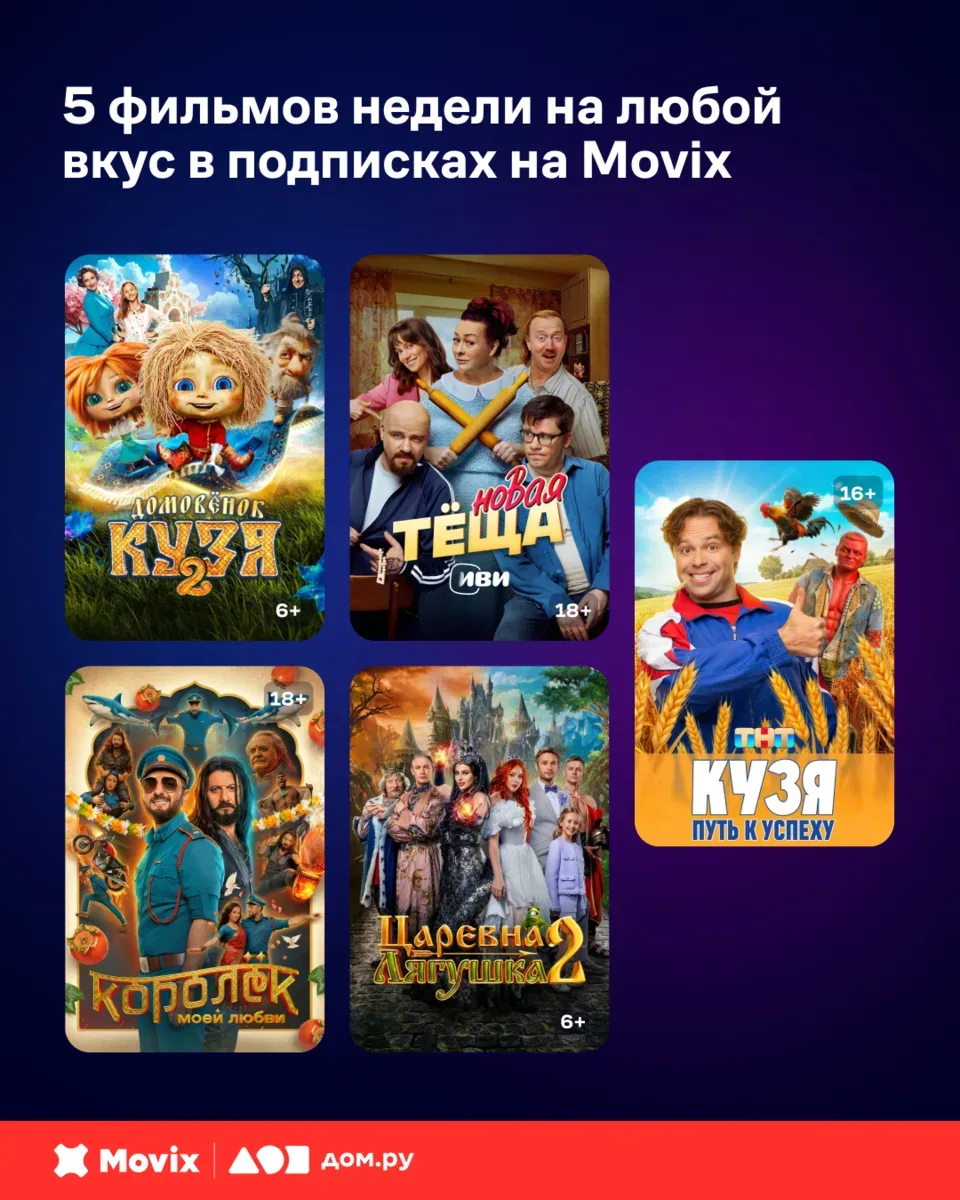 ⚡️ На старт, внимание, к просмотру кино приготовиться!  Подготовили увлекательную подборку для вых