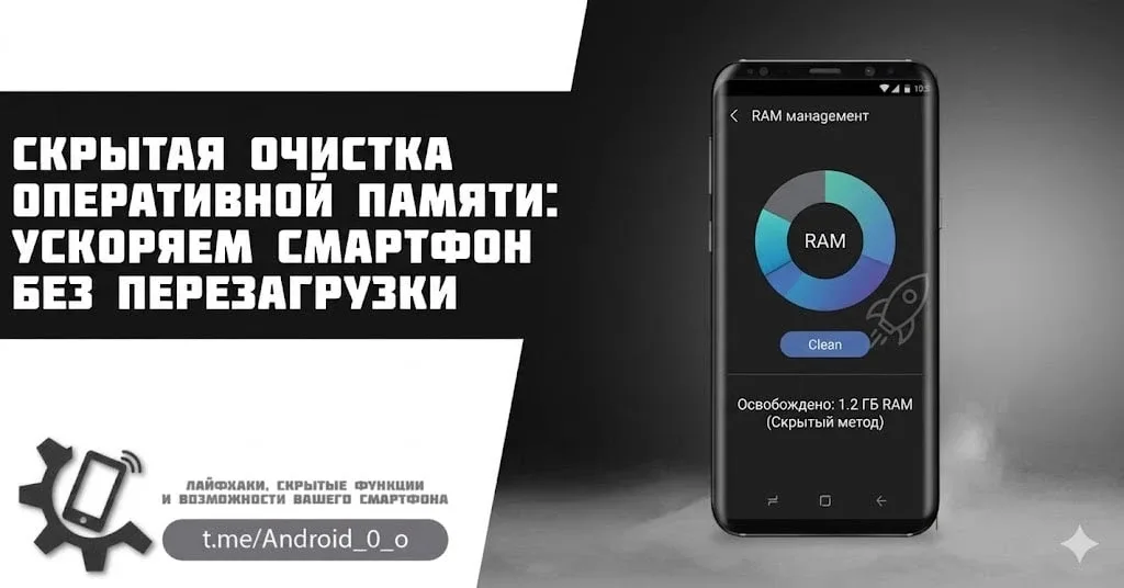 📱 Скрытая очистка оперативной памяти: ускоряем смартфон без перезагрузки.  Система часто «забивается