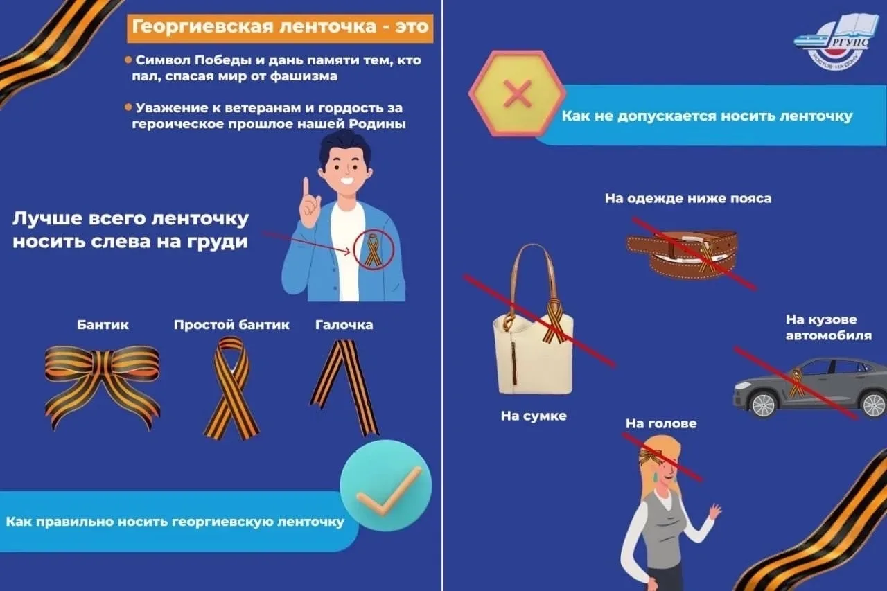 Как правильно носить георгиевскую ленточку?   Совсем скоро наступит великий праздник 9 мая – День По