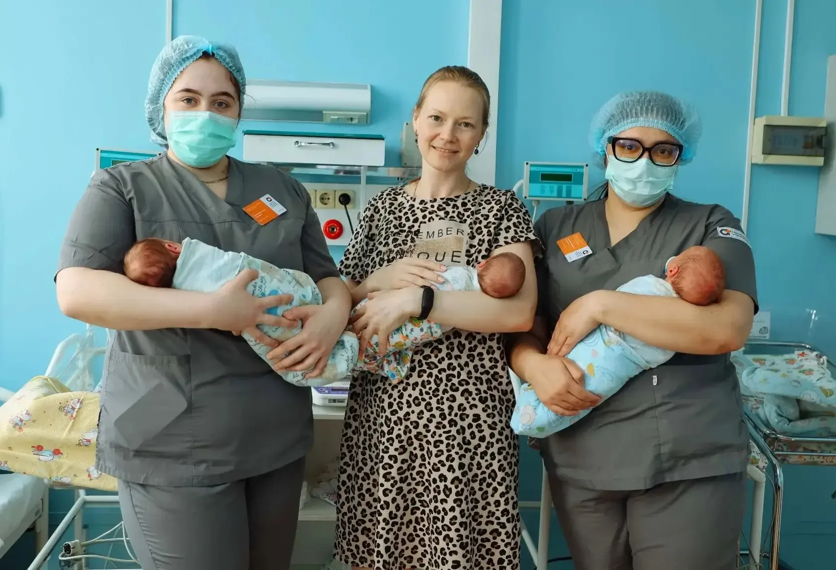 👶👶👶Первая в 2026 году тройня родилась в Амурском областном перинатальном центре   В Амурской области