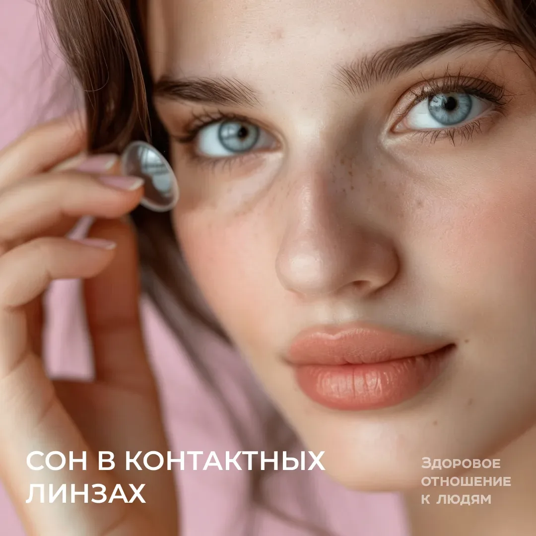 Сон в контактных линзах  Часто бывает, что после сложного дня сил не остается совсем ни на что. Даже