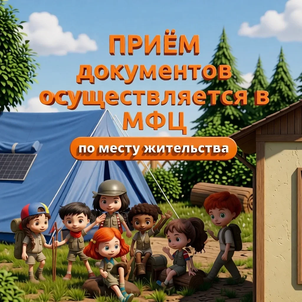🌟 Приём документов для получения путёвок в детские оздоровительные лагеря открыт!   Многофункциональ