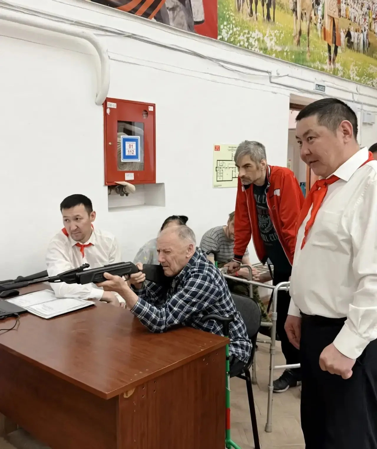 💥 ГТО - для всех!  Вчера, 19 мая, в День пионерии, в Республиканском доме-интернате для престарелых 