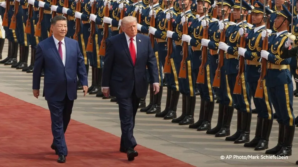 ⚡️Си Цзиньпин и Дональд Трамп начали переговоры в Пекине.   Главные заявления Си Цзиньпина:  — Проти
