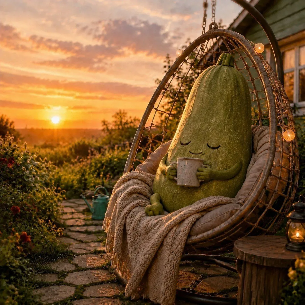 Режим «В домике» активирован 🏠  Кресло-кокон — ваше идеальное место, чтобы смотреть на закат, пить ч