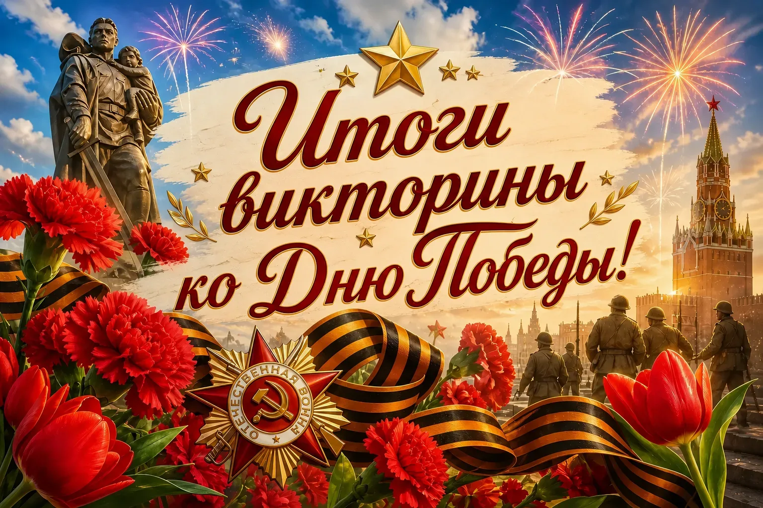 Дорогие друзья! Завершилась онлайн‑викторина «Победа», организованная Центром «РОСТ» ко Дню Победы. 
