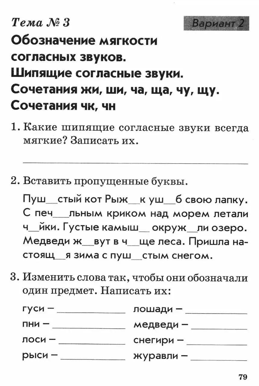 1 класс Тема: Обозначение мягкости согласных звуков. Сочетания жи-ши, ча-ща, чу-щу, чк-чн.  — — — Бы
