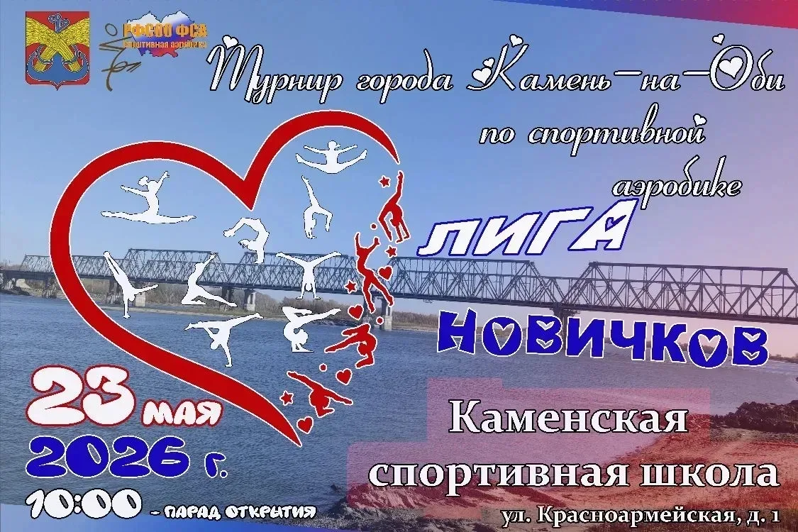 «Лига новичков» спортивной аэробики приглашает 23 мая в субботу