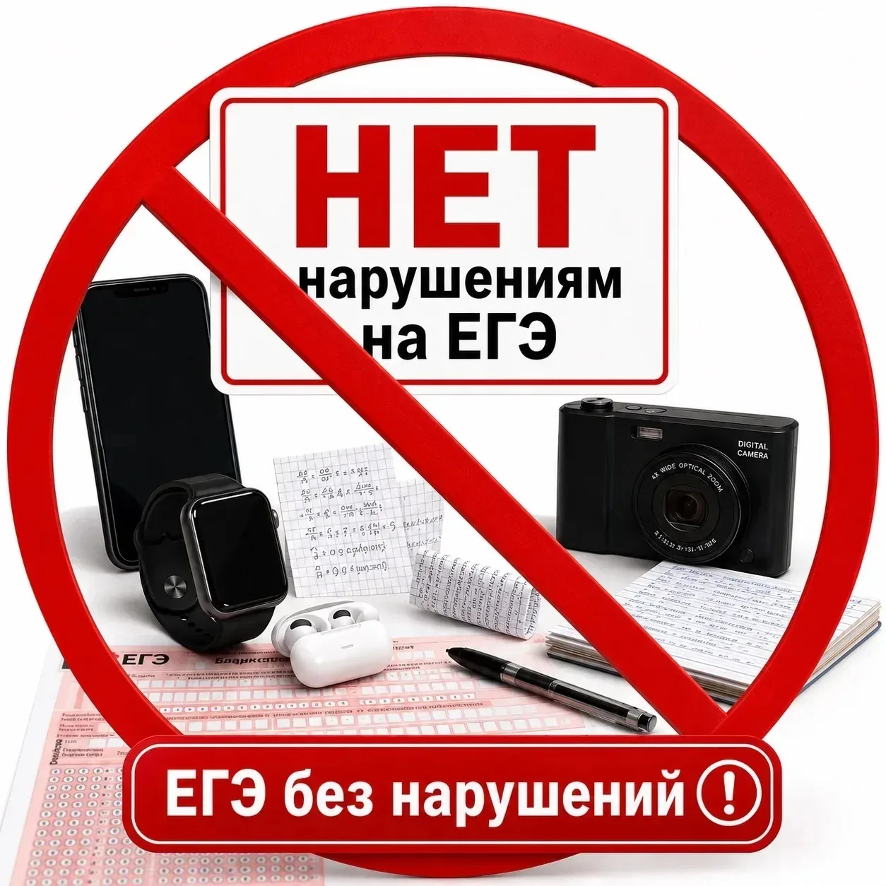 Уважаемые родители, дорогие выпускники!  Рособрнадзор опубликовал перечень нарушений на ЕГЭ-2026. На
