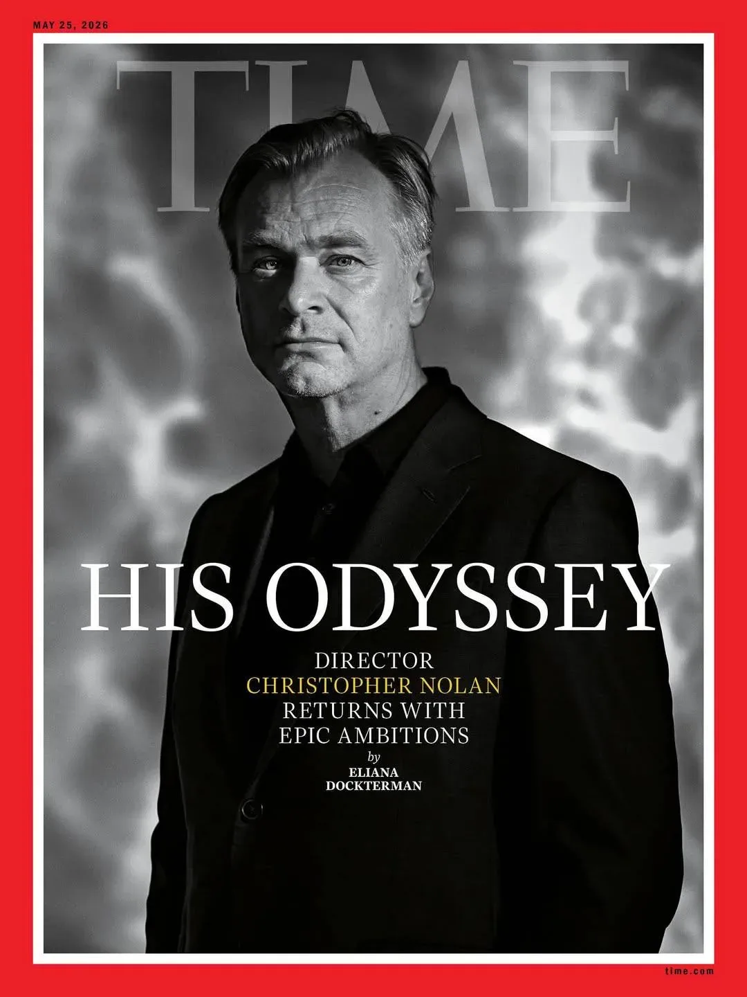 Кристофер Нолан — на обложке TIME 🌊 В большом интервью режиссёр рассказал о своей «Одиссее» — проект