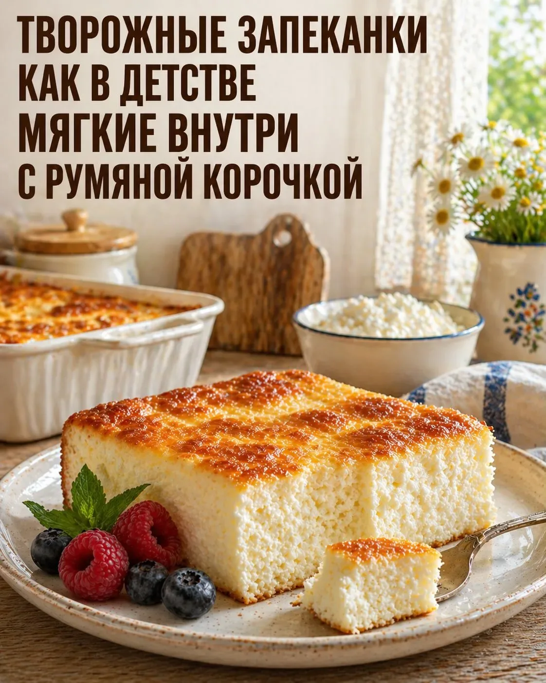 Творожные запеканки как в детстве! Листайте картинки и забирайте рецепты.  КЛАССИЧЕСКАЯ ТВОРОЖНАЯ ЗА