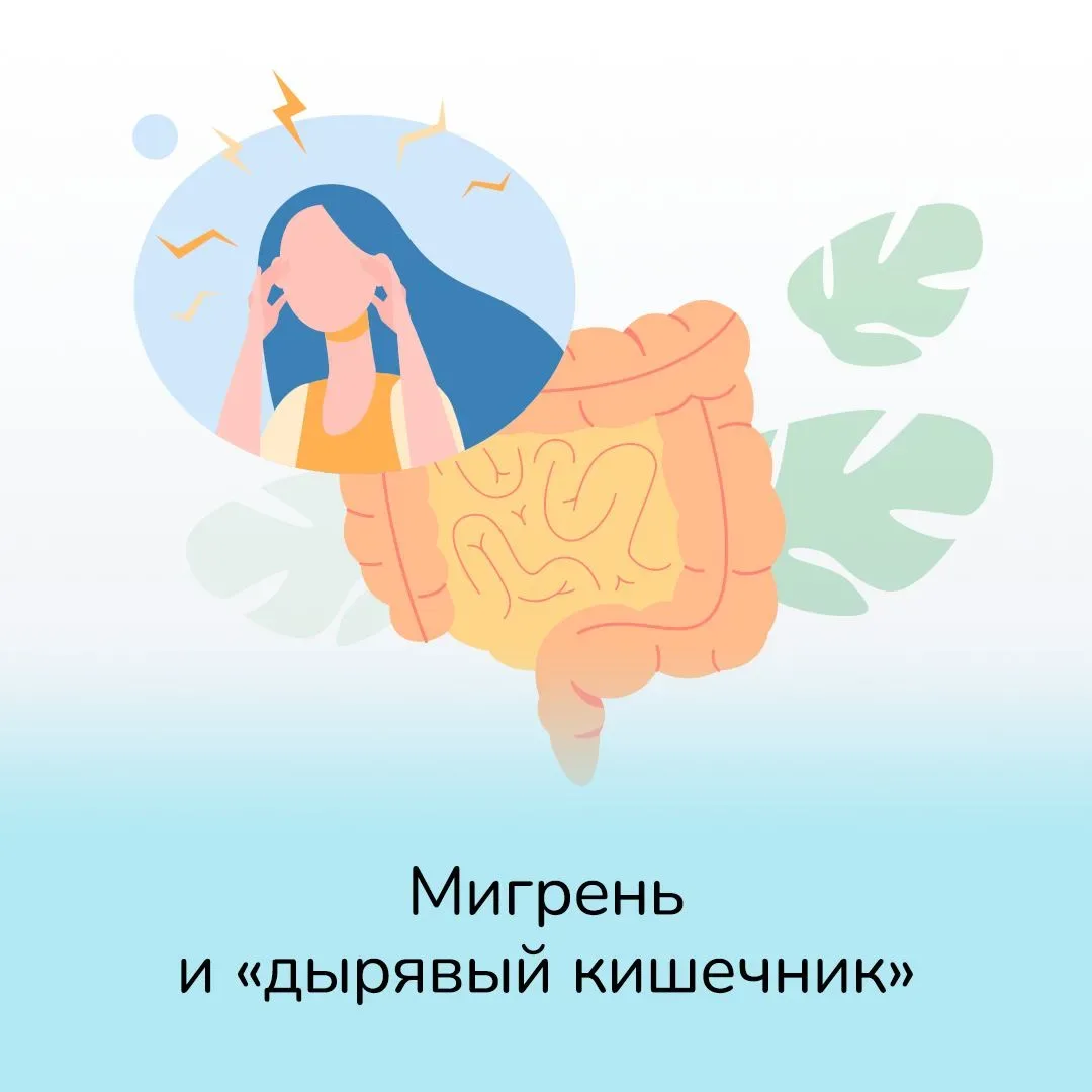 Мигрень и «дырявый» кишечник  В прошлых постах я рассказывала, как метилирование связано с мигренью,