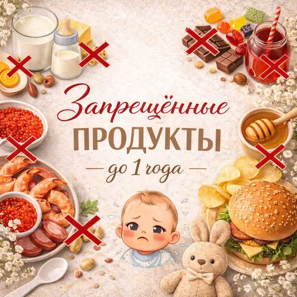 Запрещенные продукты до года 👶🏻