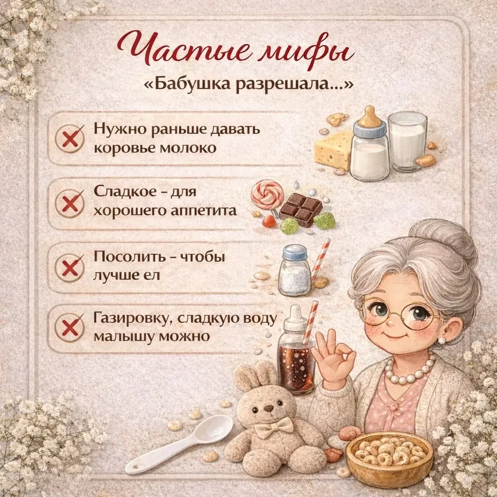 Запрещенные продукты до года 👶🏻