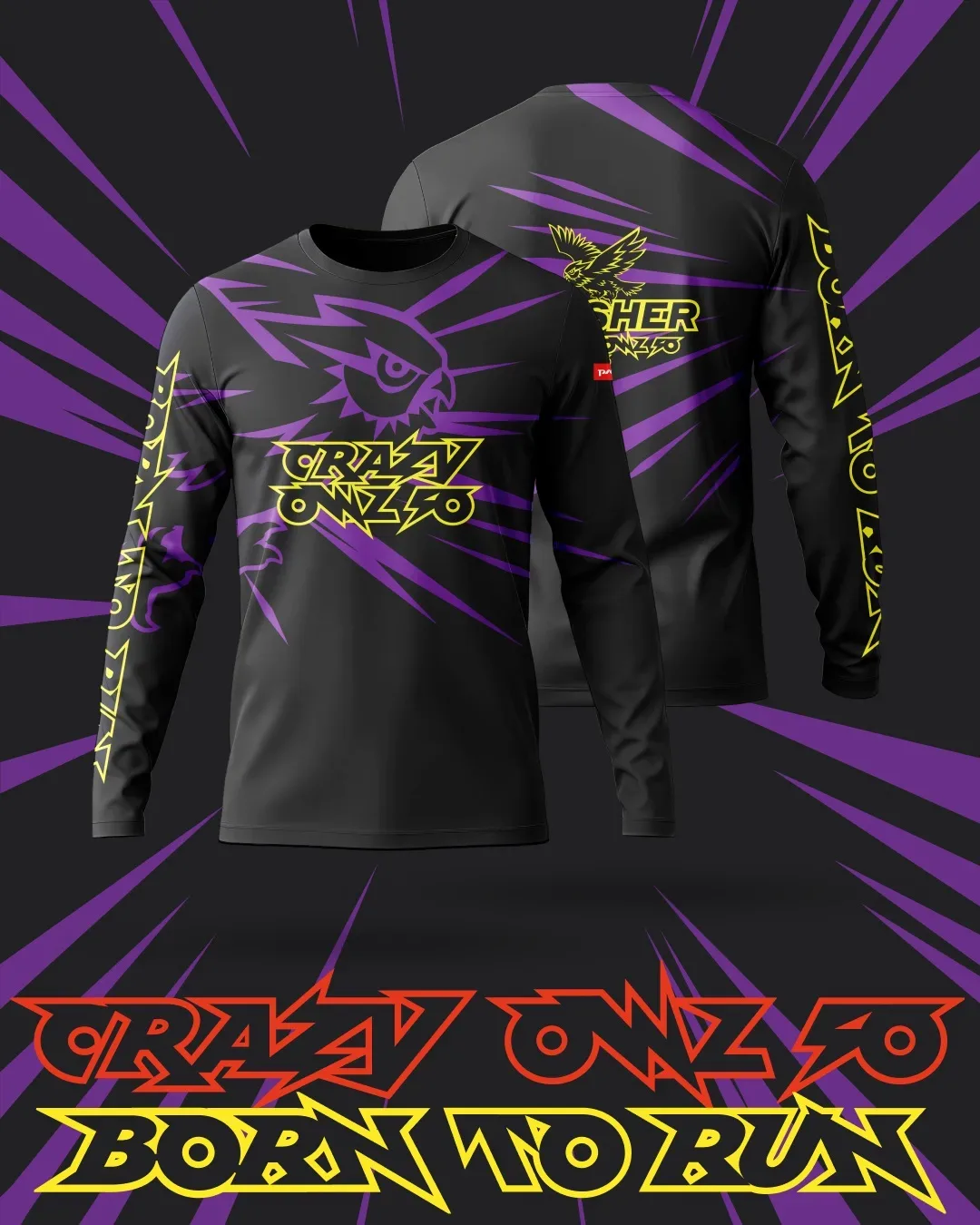 Лонгслив финишёров CrazyOwl50 – пожалуй, самый часто встречающийся мерч нашей команды на шоссейных и