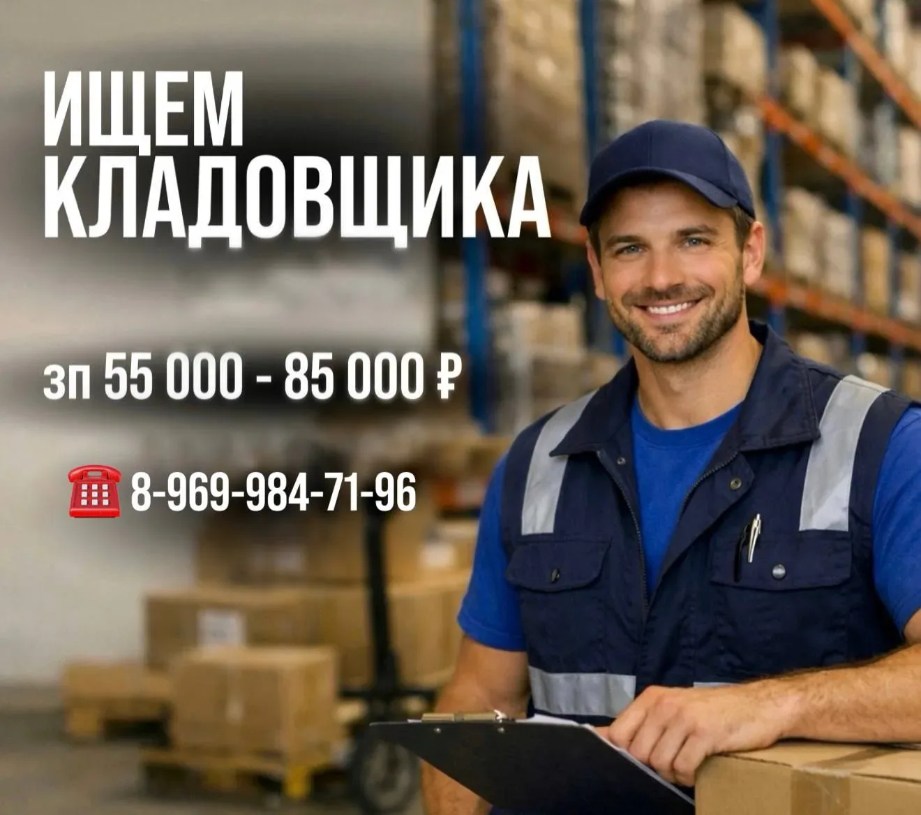 ИЩЕМ КЛАДОВЩИКА НА ПРОИЗВОДСТВО МЕДИЦИНСКОЙ ОДЕЖДЫ🥼    Наша компания WEARPLUS стабильно работает бол