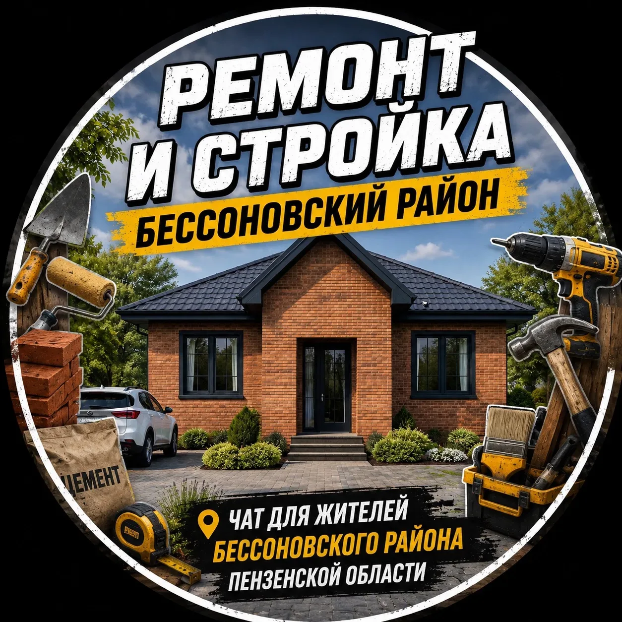 🏠🔨 Запускаем новый чат «Ремонт и Стройка | Бессоновский район» 🔨🏠  Теперь у жителей Бессоновского ра