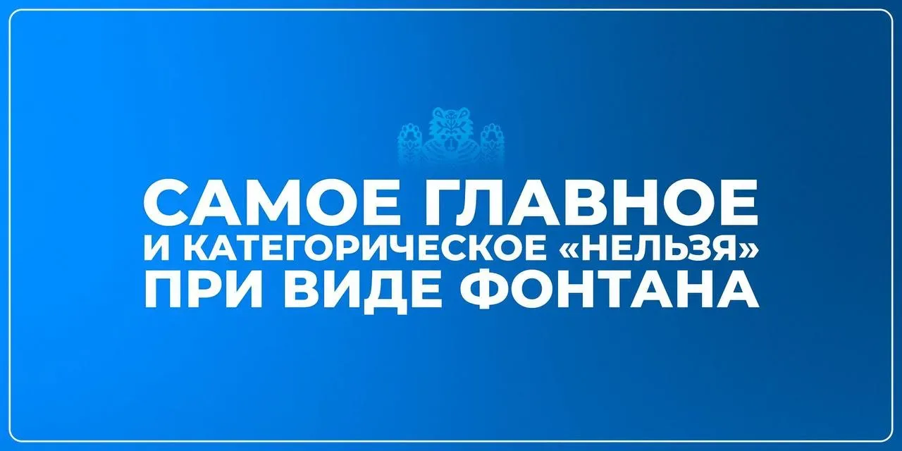 Во Владивостоке вместе с запуском фонтанов напомнили о правилах безопасности  В городе заработали фо