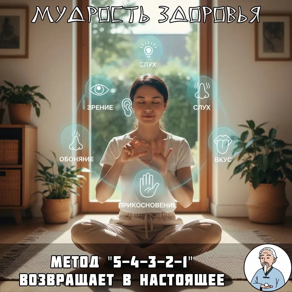 Техника заземления от панических атак  Когда накрывает тревога, мысли скачут, сердце колотится — исп