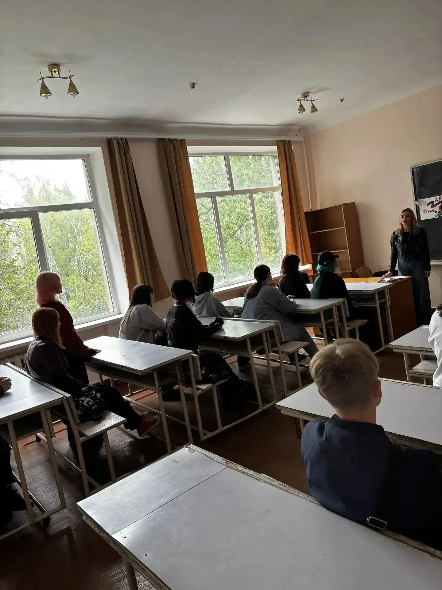 🖤💙❤️ В рамках Республиканской акции «Уроки Русской весны» в Донецком колледже экономики, технологий 