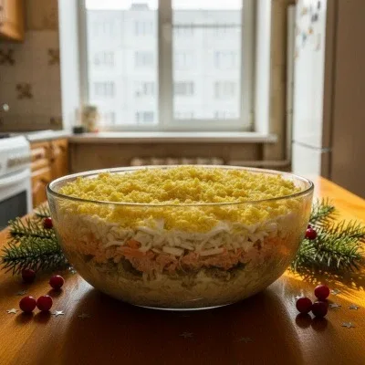 Мимоза — «Весенний сон в декабре!» 🌼✨  Всегда кажется, что этот салат умеет делать дом ярче и светле