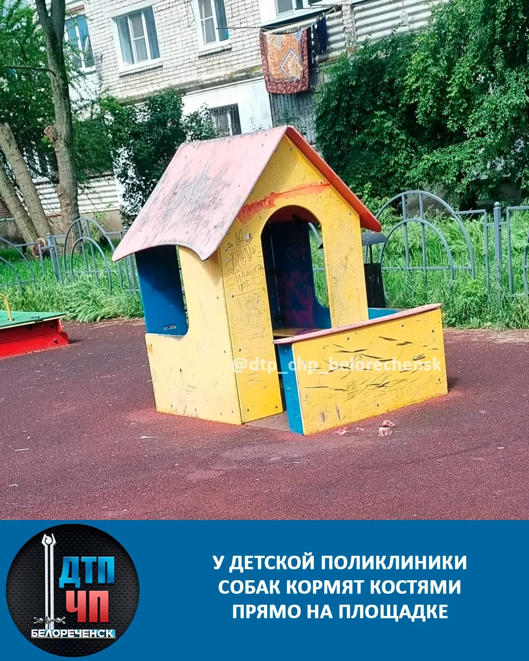 21 мая застала вот такую картину: за детской поликлиникой на игровой площадке обнаружила гору костей