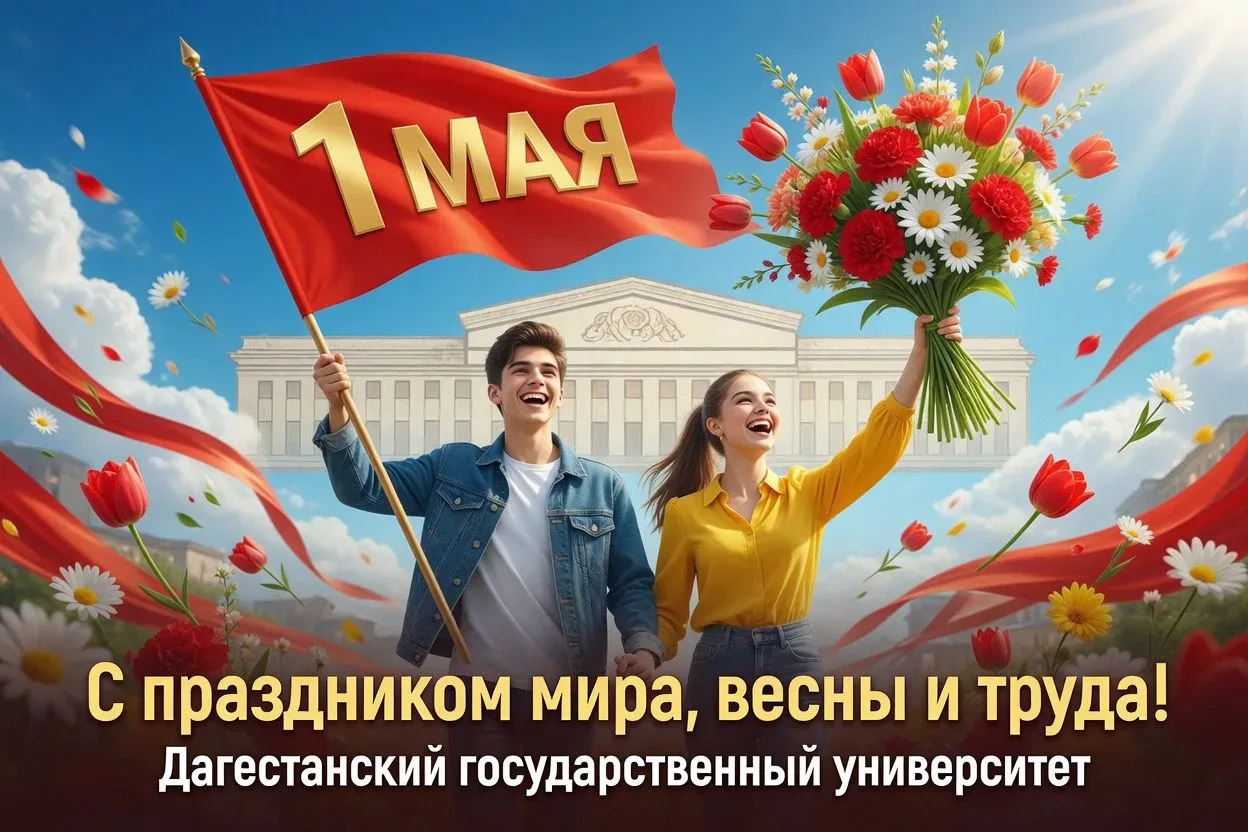 Мир, труд, май Уважаемые коллеги, студенты и сотрудники ДГУ!  1 Мая — хороший повод сказать спасибо 