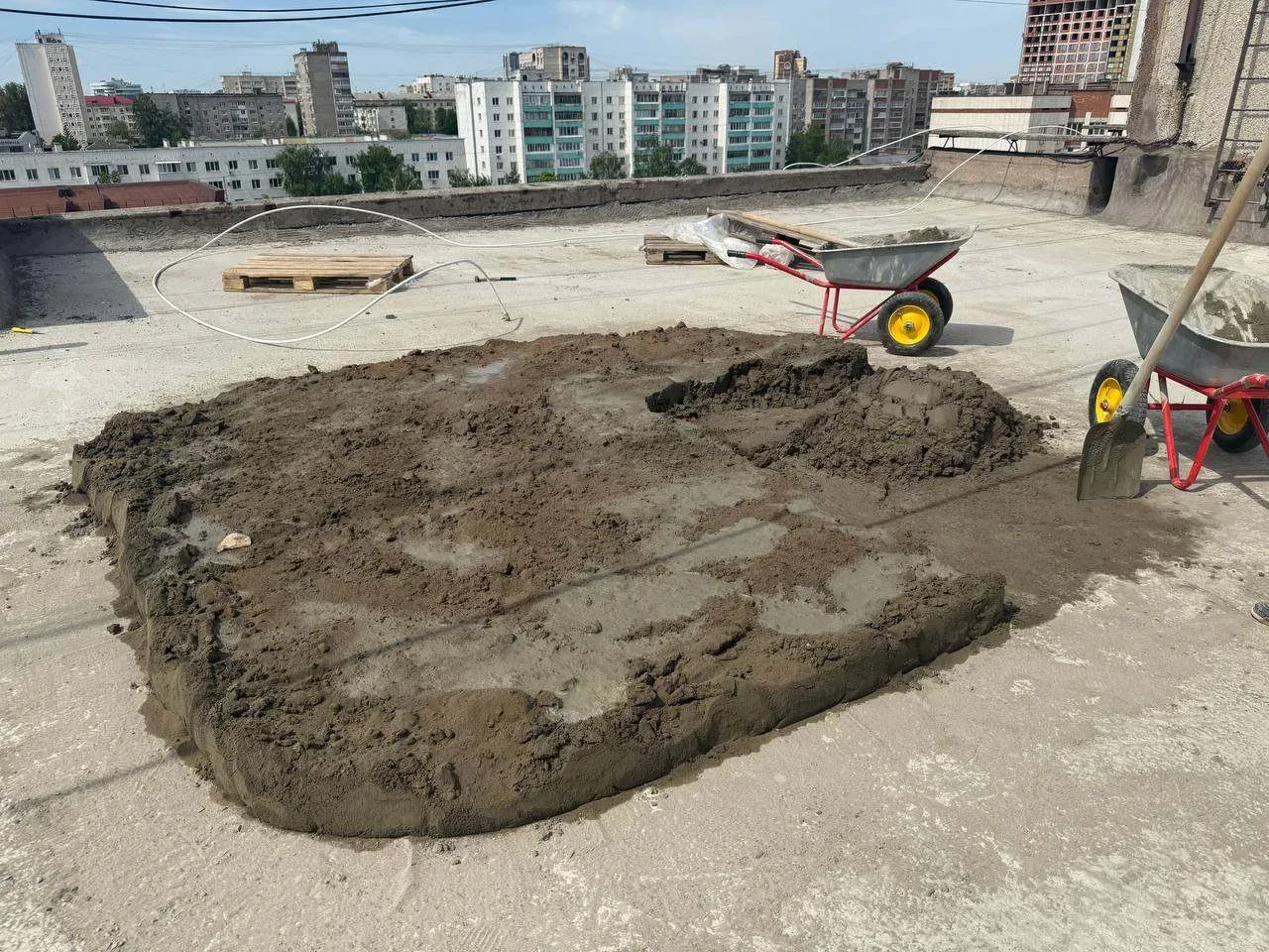 🧱 Процесс капитального ремонта плоской кровли многоквартирного дома, расположенного по адресу: г. Уф