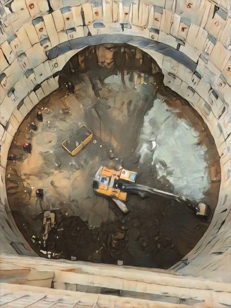 👷🏻‍♂️ На строительстве демонтажного котлована приступили к разработке предпоследней захватки.  В При