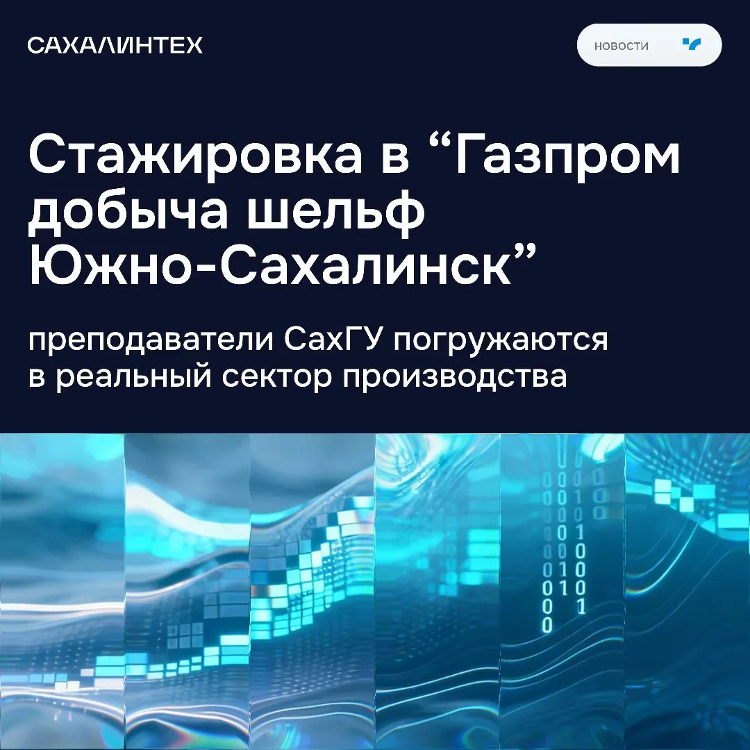 🎓 Преподаватели СахГУ проходят стажировку в «Газпром добыча шельф Южно-Сахалинск»  Представители Инс