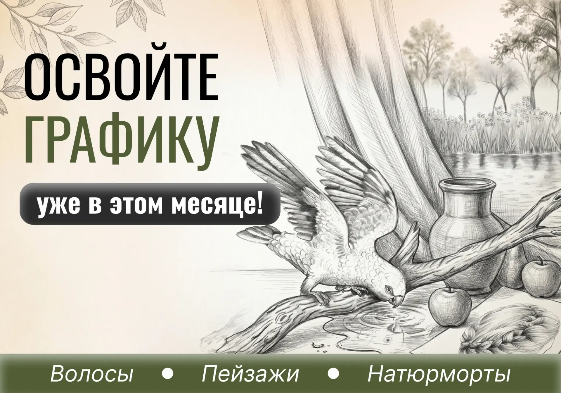 Почему сильные художники умеют рисовать в графике?  Именно данная техника учит видеть форму, тон, ко