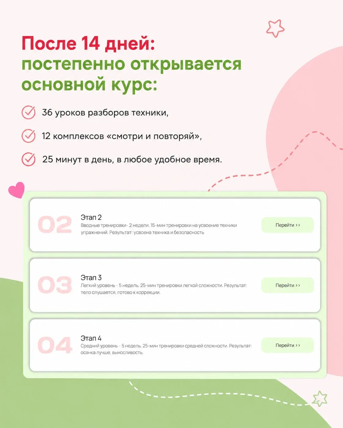 Что вы получите на курсе "Здоровая осанка и стопы" и как это будет выглядеть по шагам 👇  Сразу после
