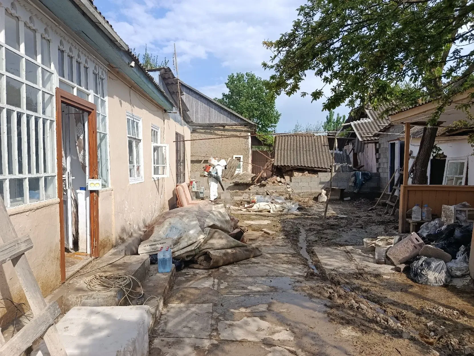 🔵 Завершение работ по ликвидации последствий подтопления в Хасавюртовском районе   Группировка Север