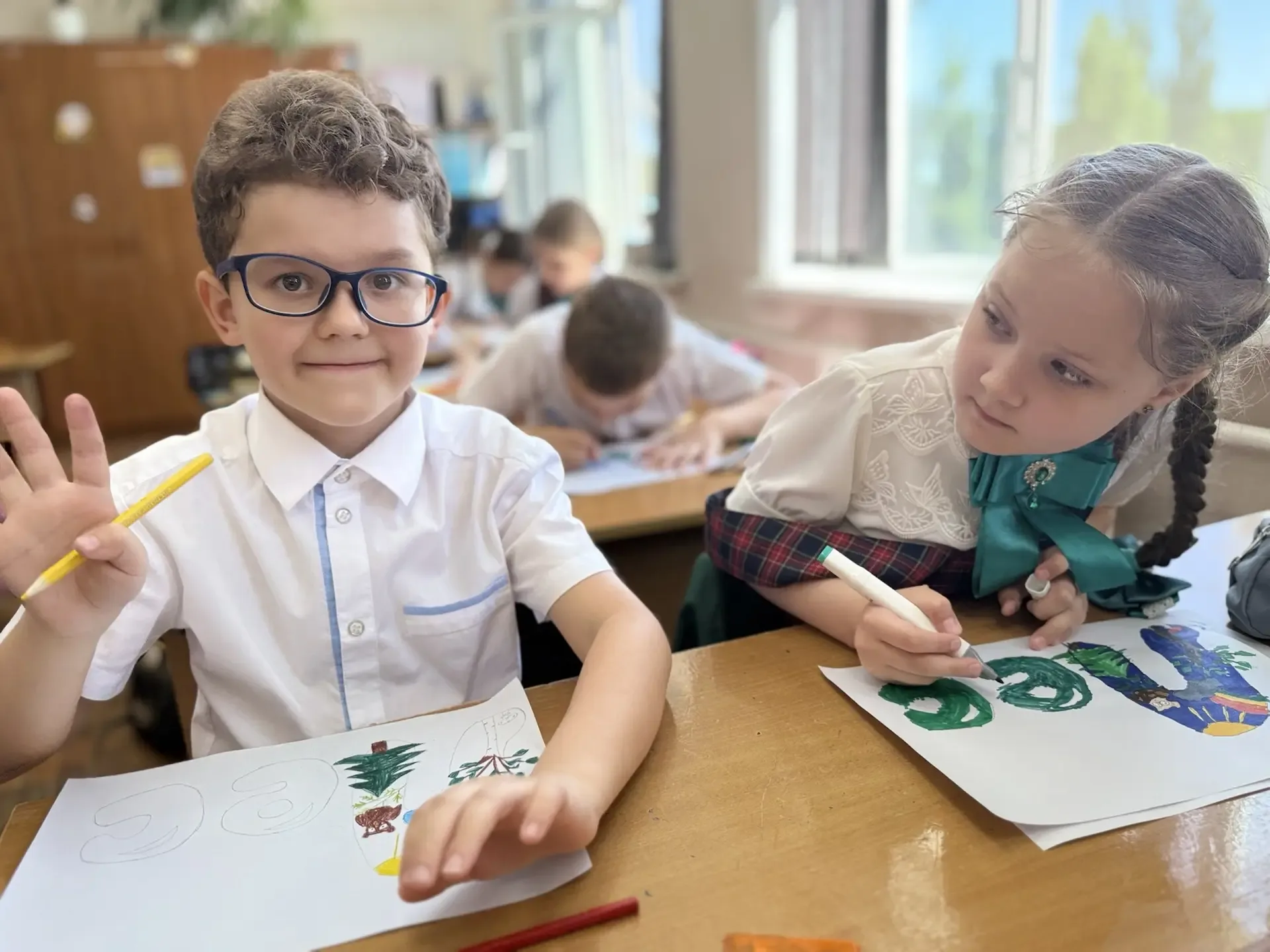 🍃✍️ 24 мая — День славянской письменности и культуры.  В младших классах прошёл удивительный художес