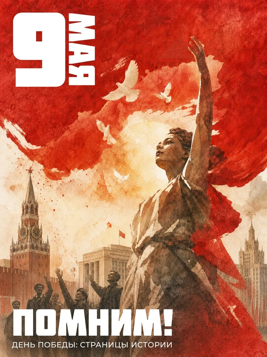 🕊️ День Победы - больше, чем просто дата  Это символ единства, мужества и самопожертвования. Напомин