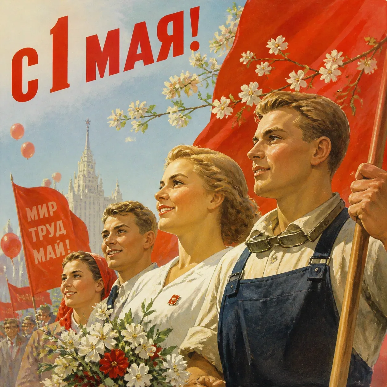 🌷Поздравляем с Праздником Весны и Труда! Желаем радости, отличного настроения и приятных майских вых