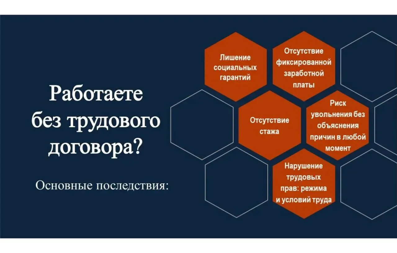 ❗️Легальная занятость — основа стабильности и защиты прав работников  Теневая занятость не только ли