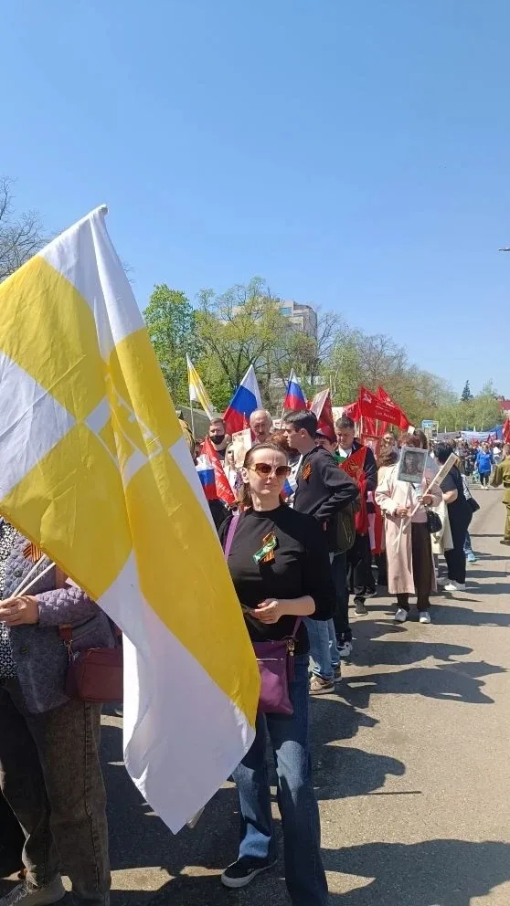 🇷🇺✨ Участие нашей гимназии в торжественных мероприятиях ко Дню Победы в Ставрополе ✨🇷🇺  Сегодня мы с