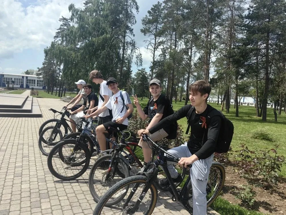 Ученики нашей школы приняли участие в велопробеге, посвященном Дню Победы в Великой Отечественной во