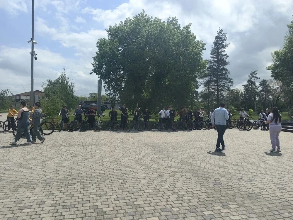 Ученики нашей школы приняли участие в велопробеге, посвященном Дню Победы в Великой Отечественной во