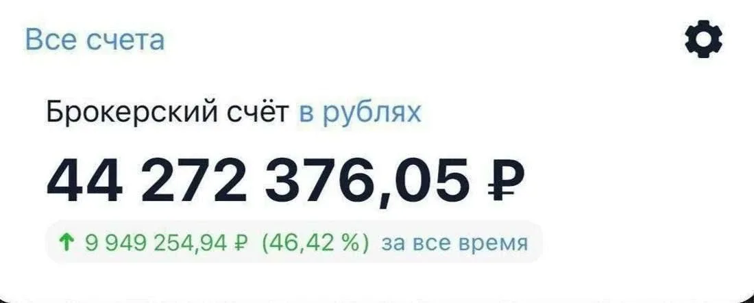 ☝️ +9.949.000р за пол года.  Кто хочет так же - просто повторяйте все сделки, вот ссылка на канал, г