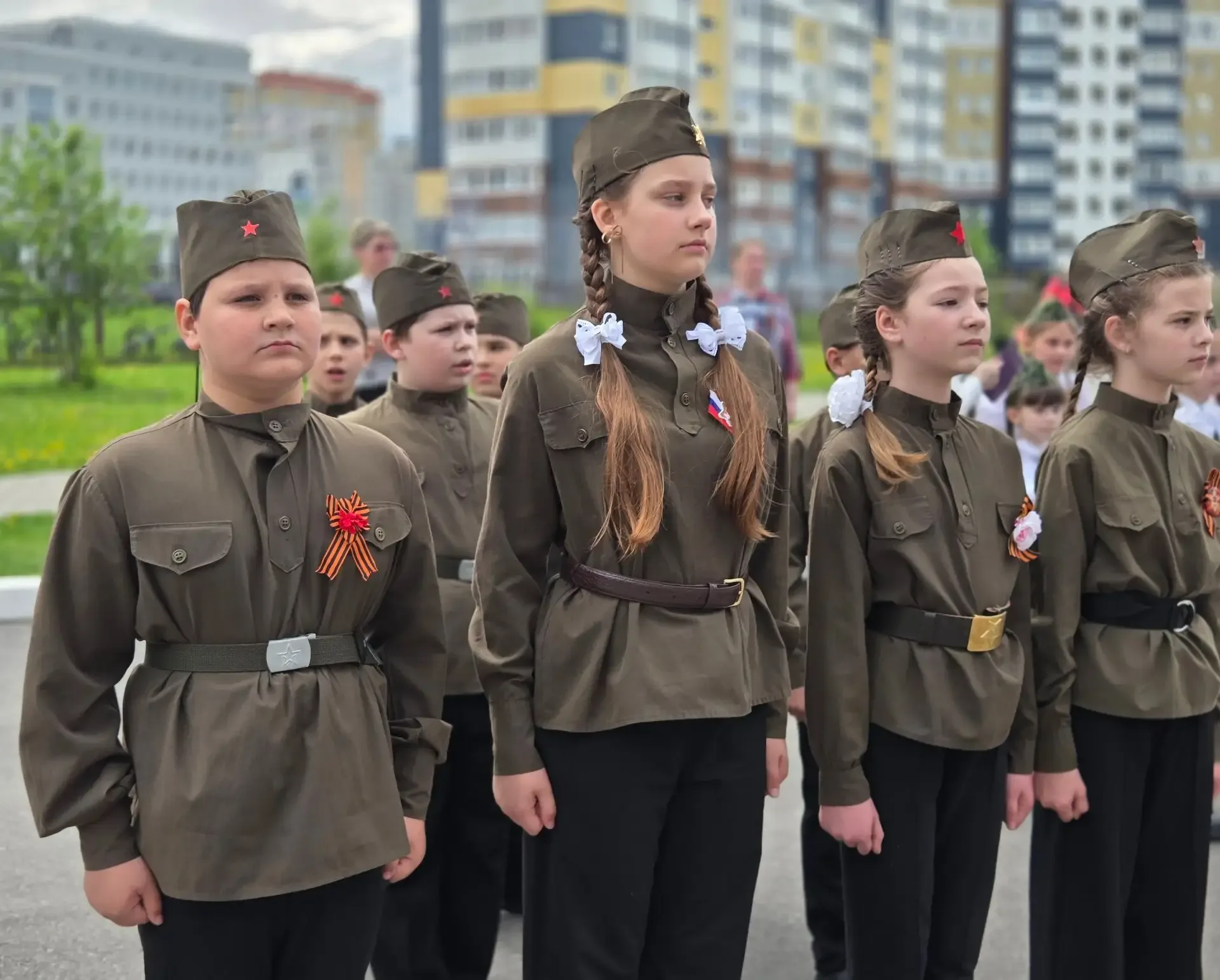 💫Сегодня юнармейский отряд гимназии принимал участие в городском Параде «Зарничка». Парад был посвящ