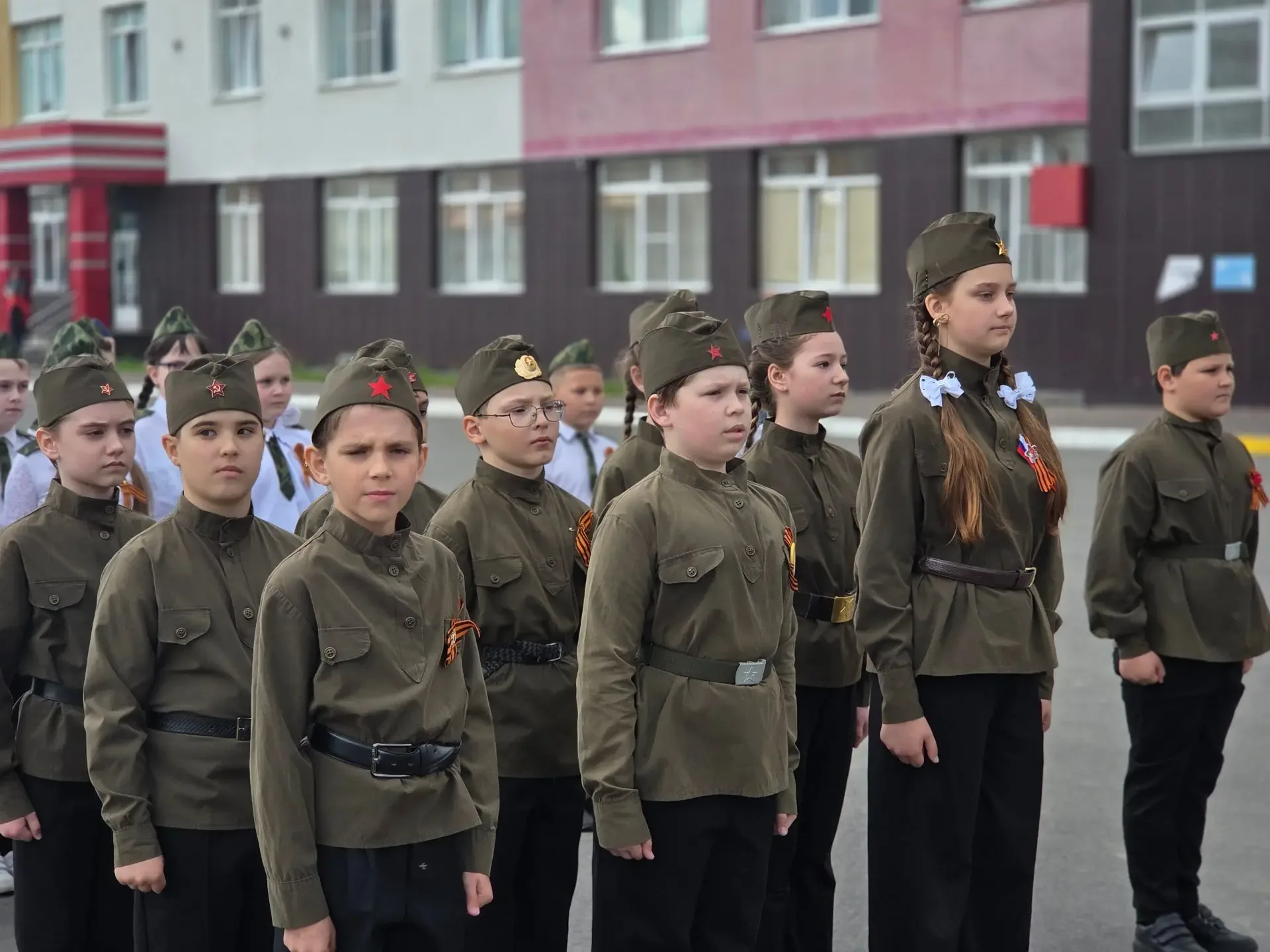 💫Сегодня юнармейский отряд гимназии принимал участие в городском Параде «Зарничка». Парад был посвящ
