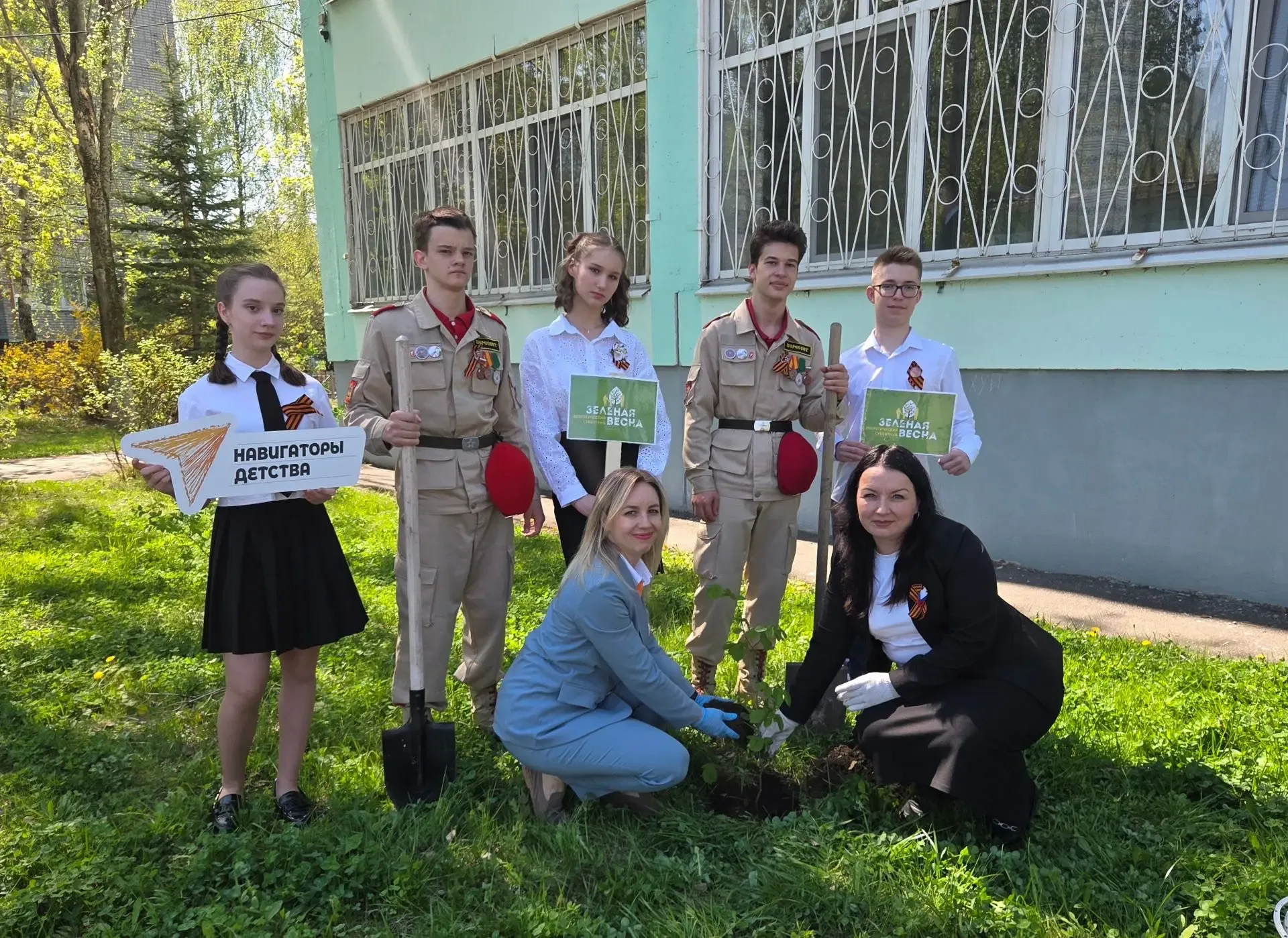 🌿Экологический субботник «Зелёная весна - 2026»   ✨Сегодня активисты волонтерского тряда «Добро гимн